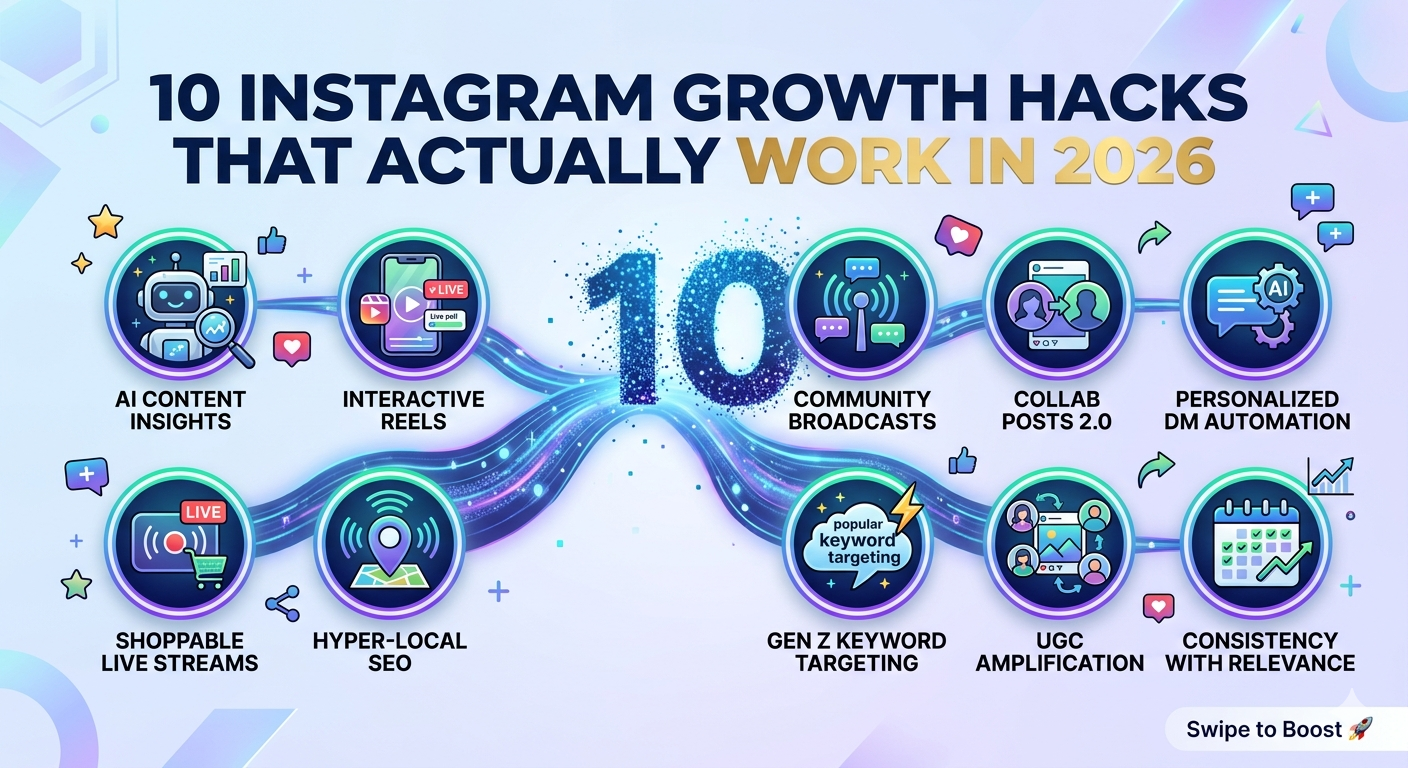 10 Instagram Growth Hacks That Actually Work in 2026