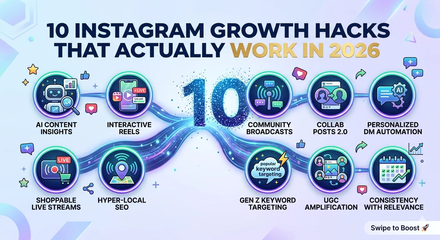 10 Instagram Growth Hacks That Actually Work in 2026