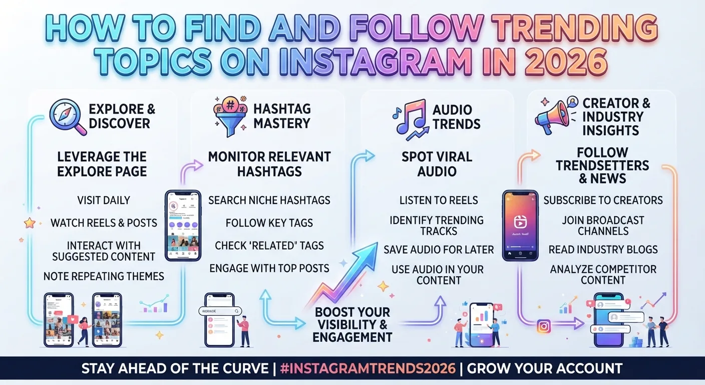 How to Find and Follow Trending Topics on Instagram in 2026