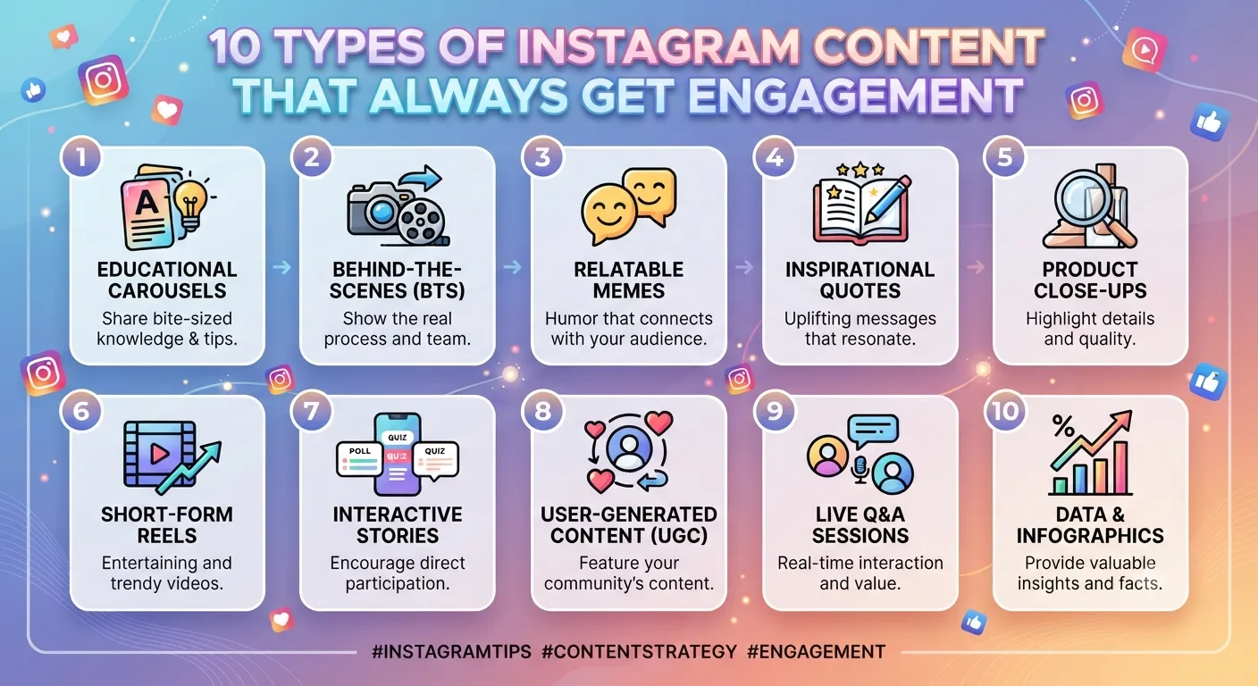 10 Types of Instagram Content That Always Get Engagement