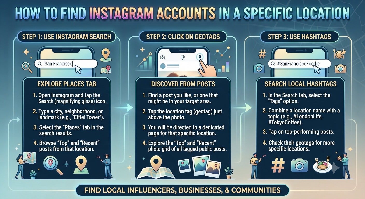 How to Find Instagram Accounts in a Specific Location