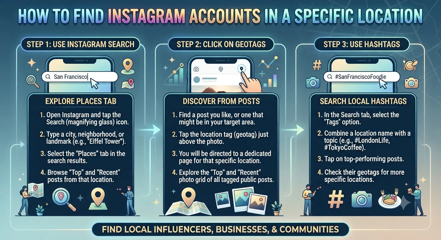 How to Find Instagram Accounts in a Specific Location