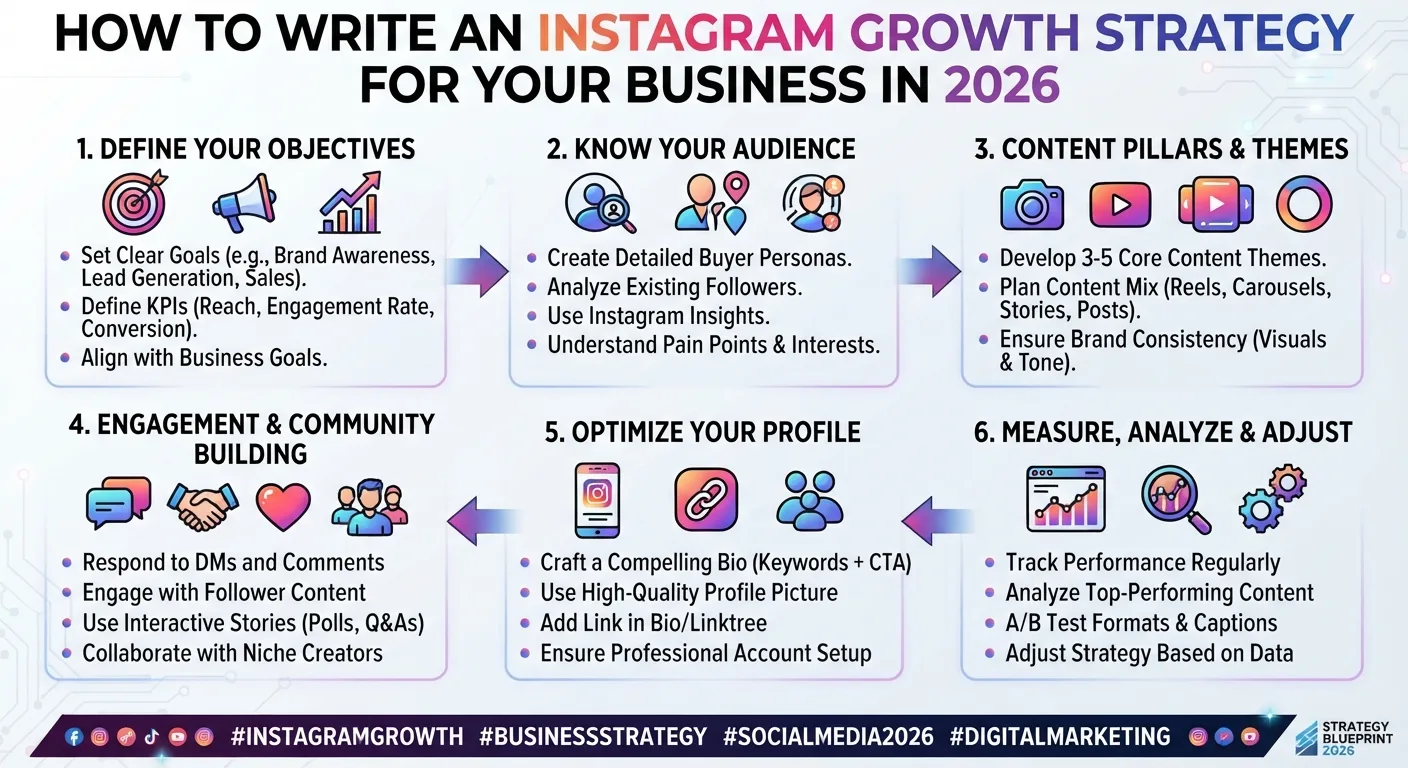 How to Write an Instagram Growth Strategy for Your Business in 2026
