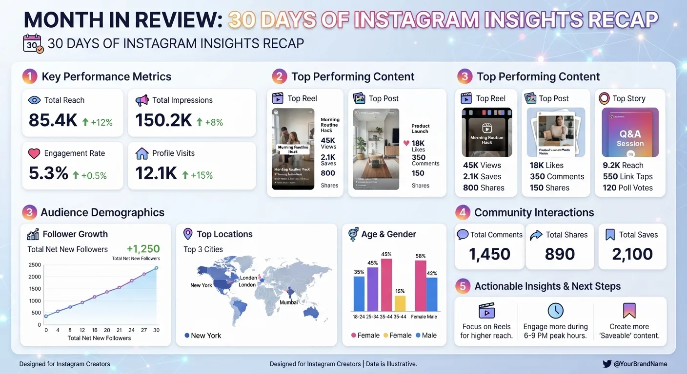 Month in Review: 30 Days of Instagram Insights Recap