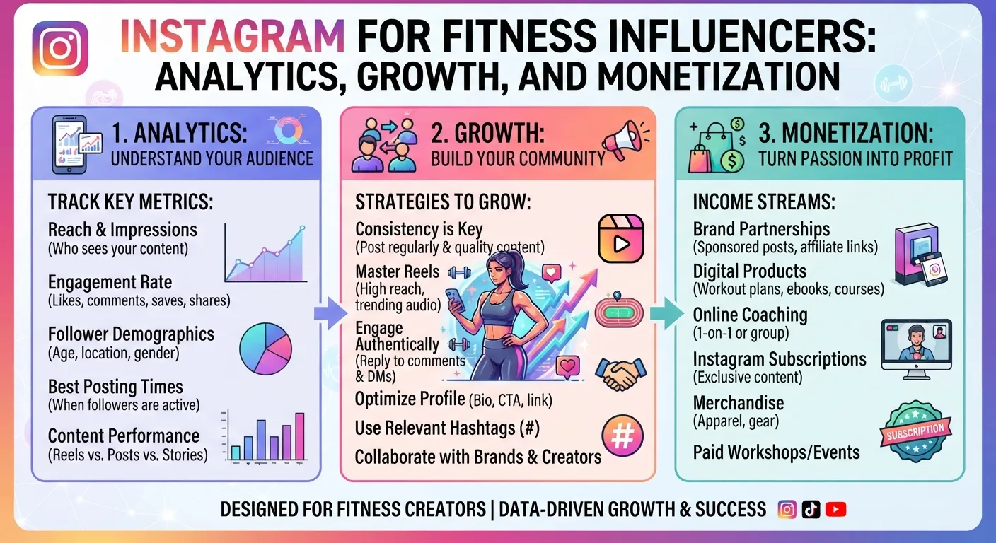 Instagram for Fitness Influencers: Analytics, Growth, and Monetization