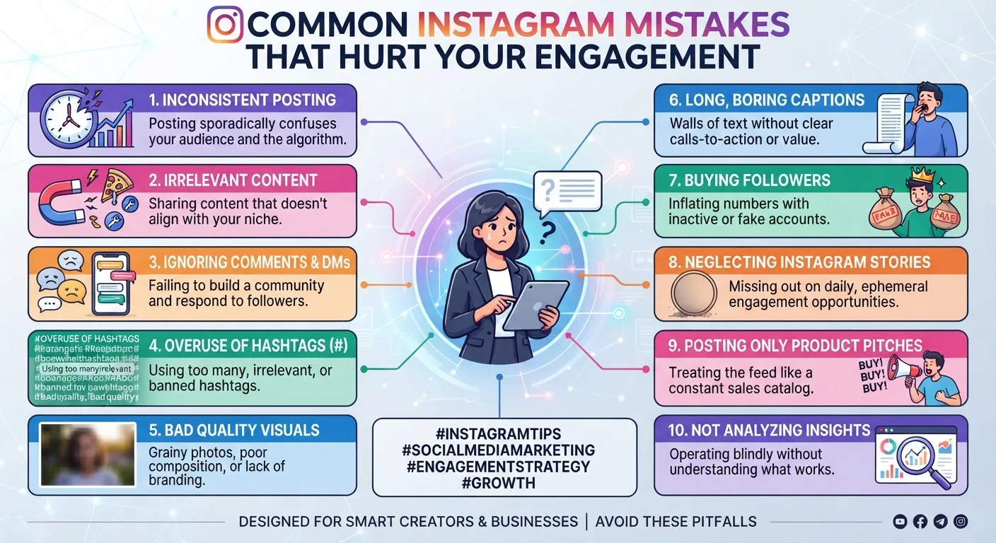10 Common Instagram Mistakes That Hurt Your Engagement