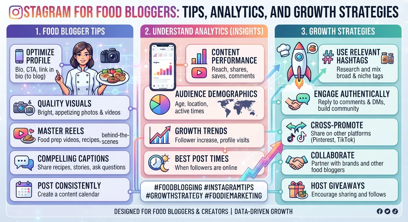 Instagram for Food Bloggers: Tips, Analytics, and Growth Strategies