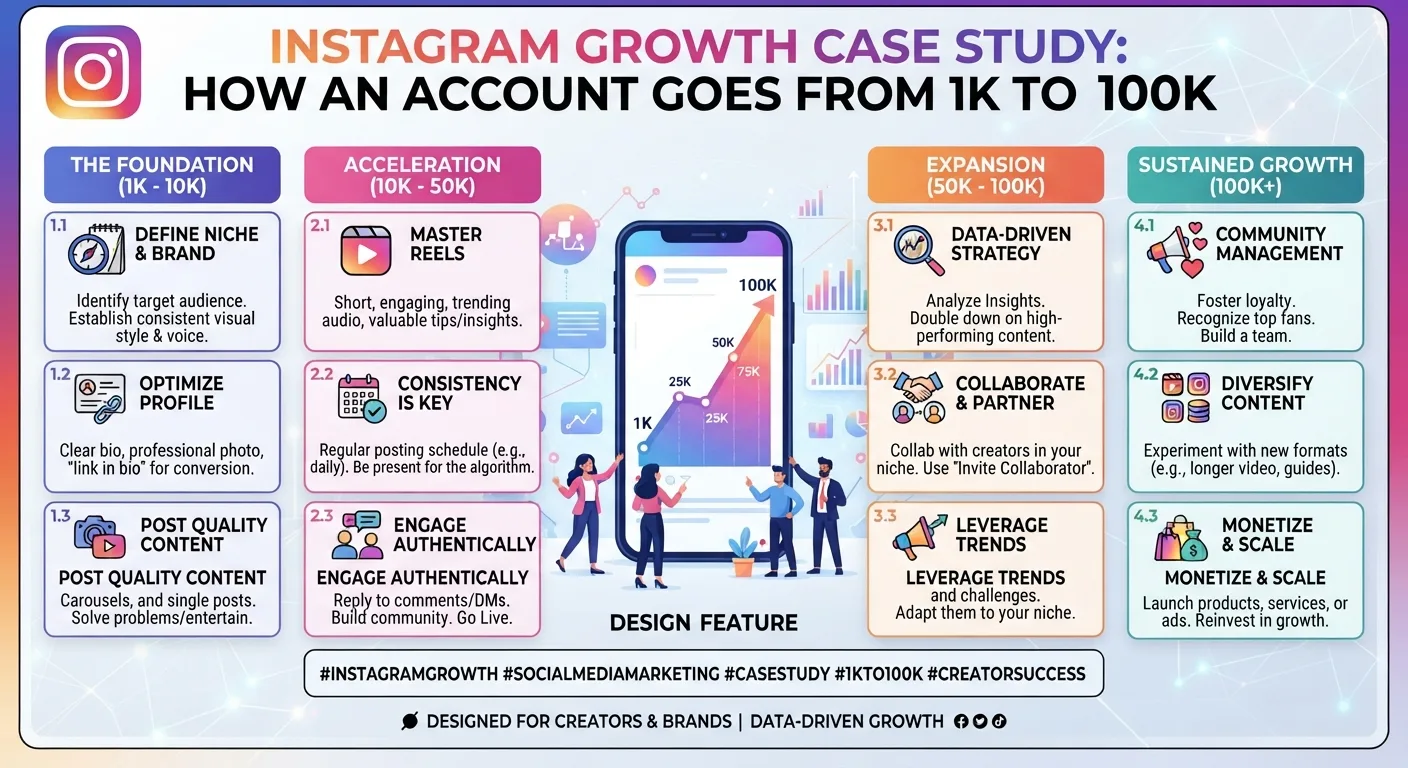 Instagram Growth Case Study: How an Account Goes From 1K to 100K