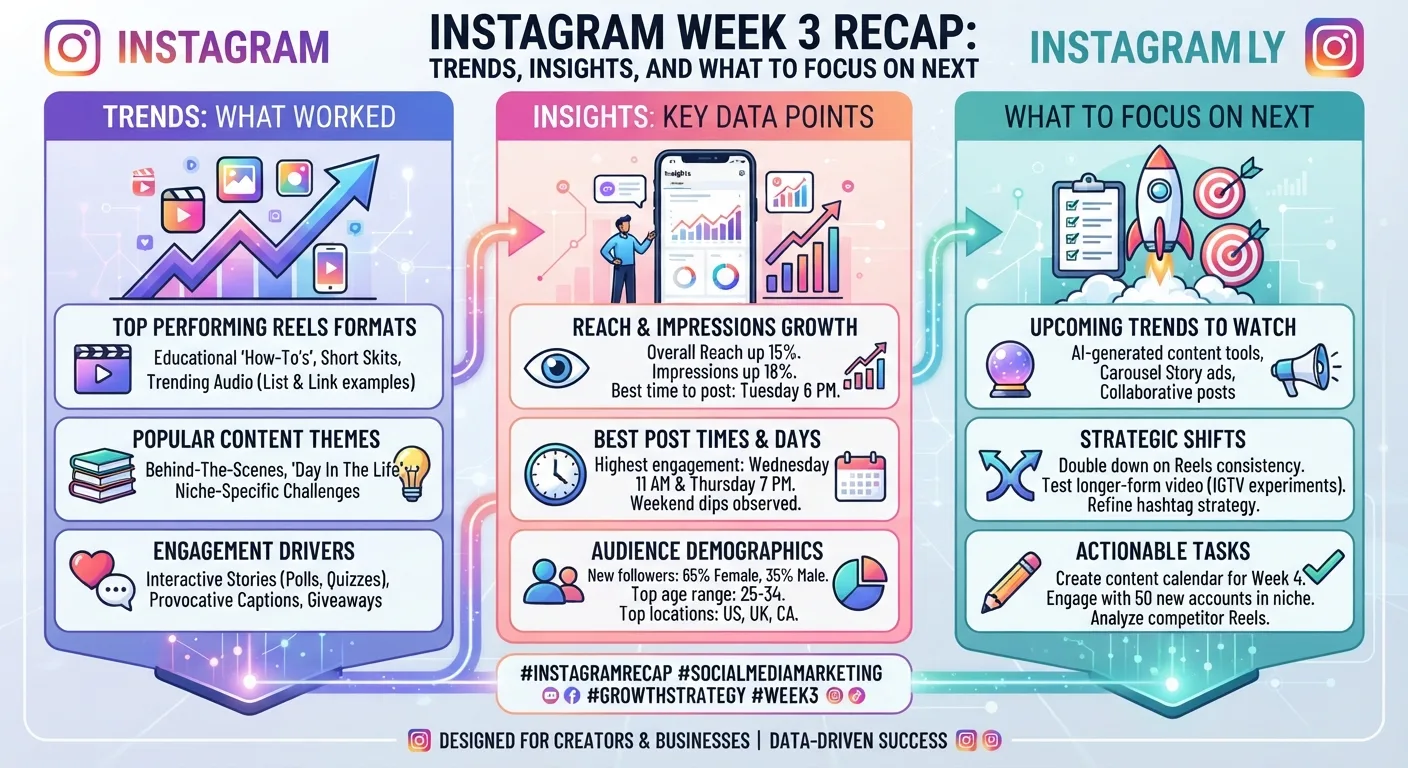 Instagram Week 3 Recap: Trends, Insights, and What to Focus On Next