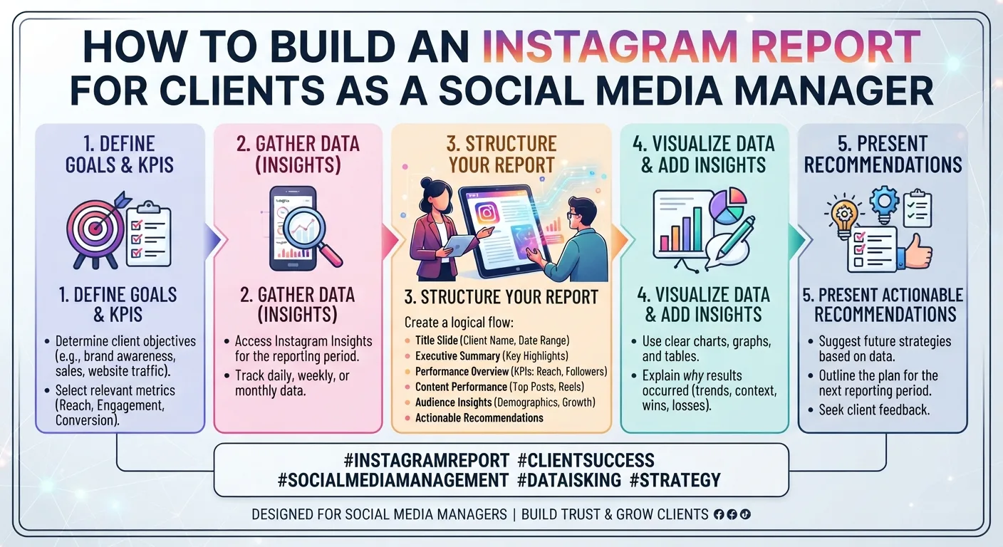 How to Build an Instagram Report for Clients as a Social Media Manager